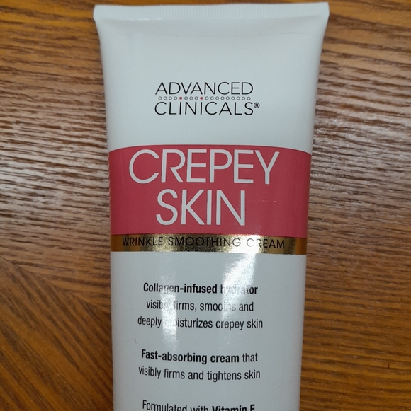Crepy Skin Wrinkle Smoothing Cream NWT Size:16oz Advanced Clinicals - Picture 2 of 3